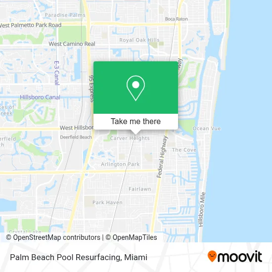 Palm Beach Pool Resurfacing map