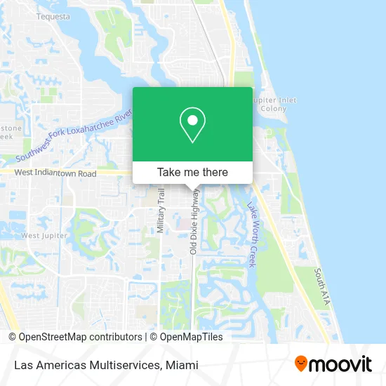 Las Americas Multiservices map