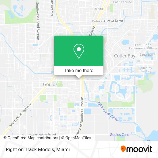 Right on Track Models map