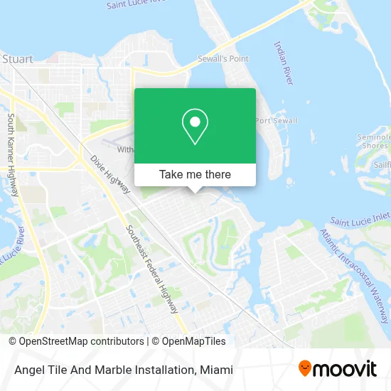 Angel Tile And Marble Installation map