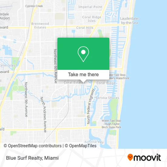 Blue Surf Realty map