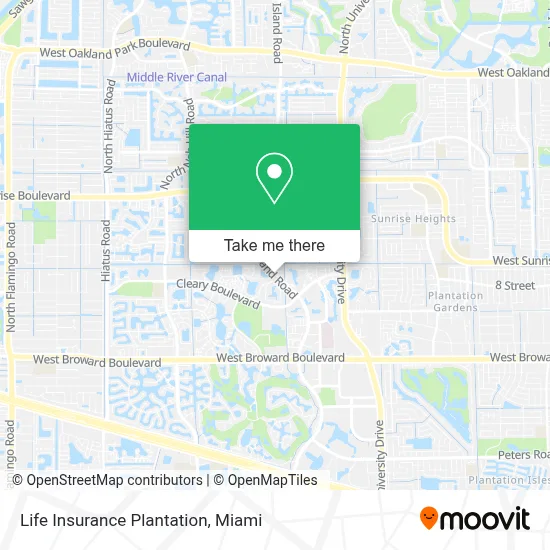 Life Insurance Plantation map
