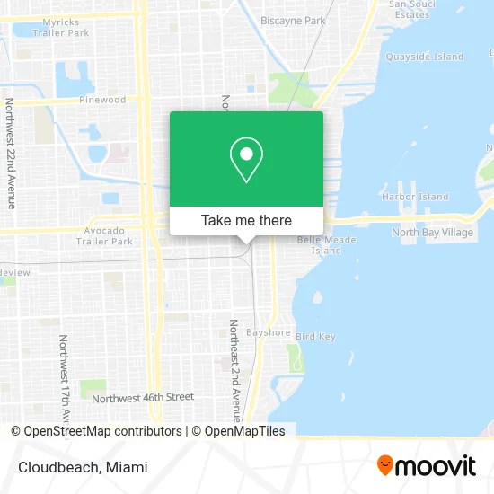 Cloudbeach map