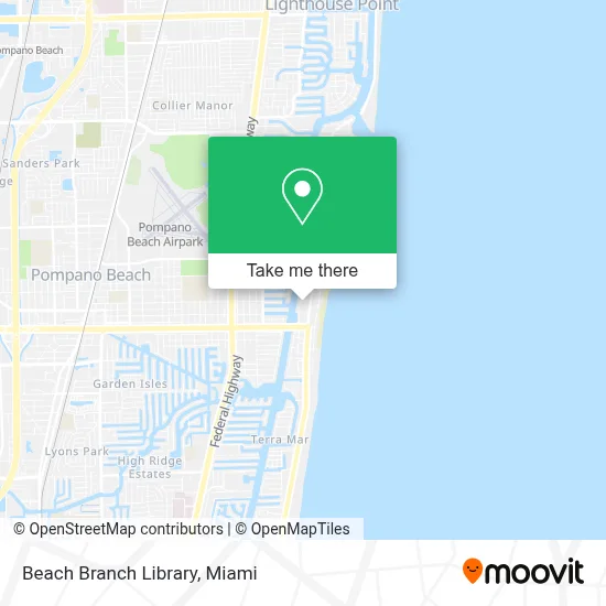 Beach Branch Library map