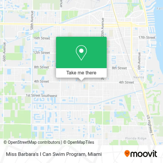 Miss Barbara's I Can Swim Program map