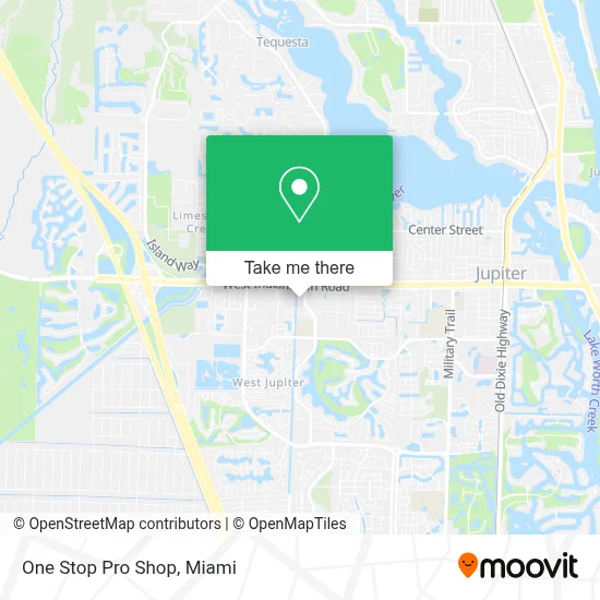 One Stop Pro Shop map