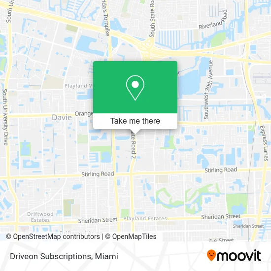Driveon Subscriptions map