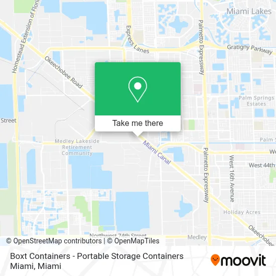 Boxt Containers - Portable Storage Containers Miami map