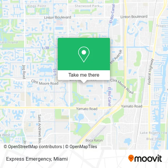 Express Emergency map