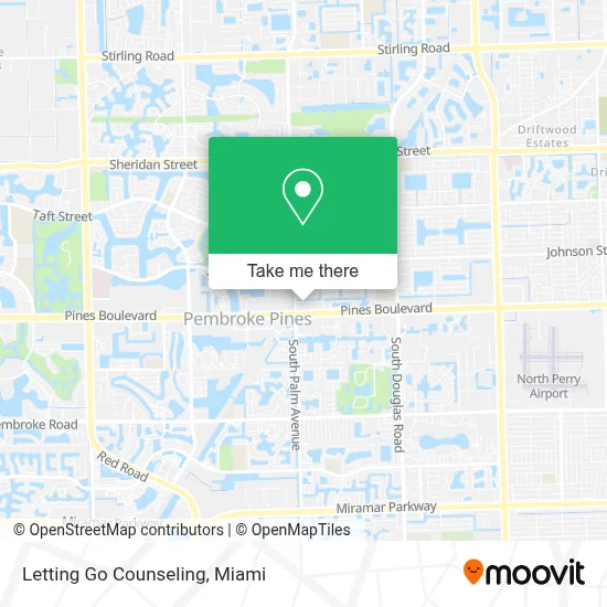 Letting Go Counseling map
