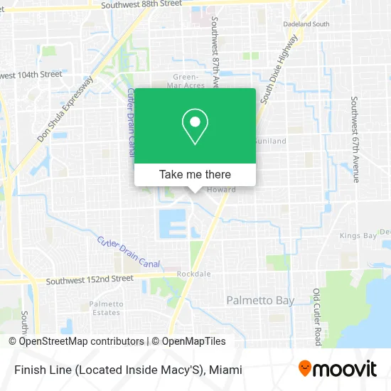 Finish Line (Located Inside Macy'S) map