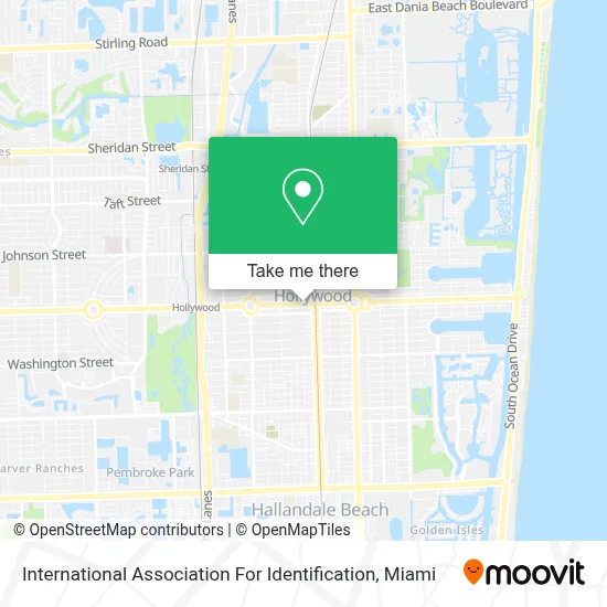 International Association For Identification map