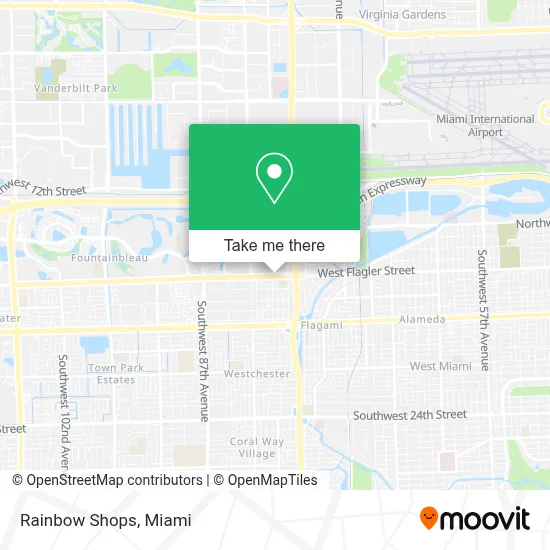 Rainbow Shops map