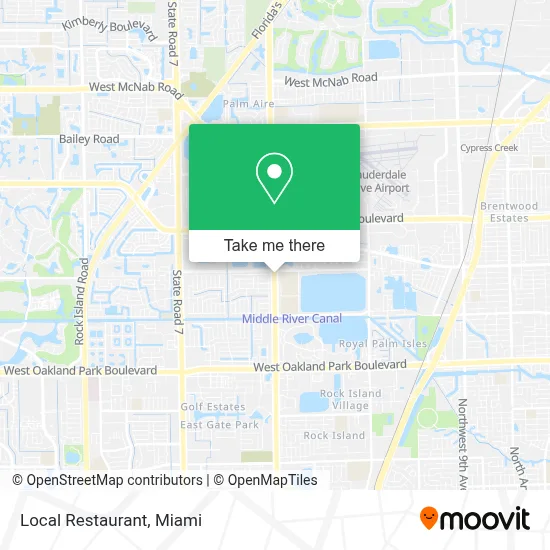 Local Restaurant map