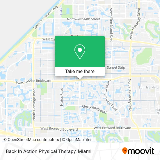 Back In Action Physical Therapy map