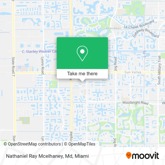 Nathaniel Ray Mcelhaney, Md map