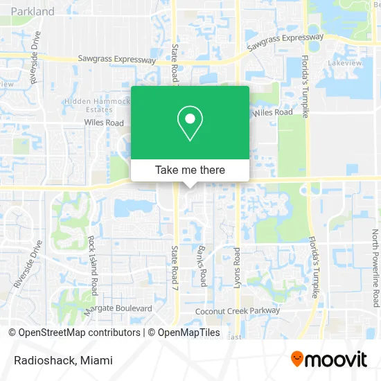 Radioshack map