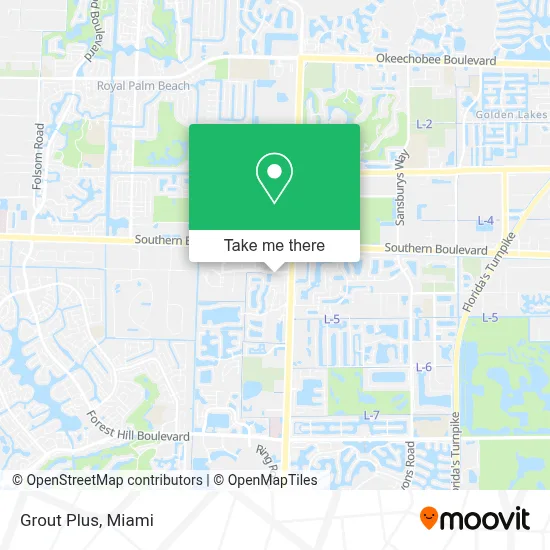 Grout Plus map