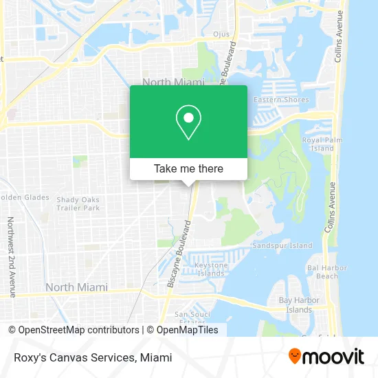 Roxy's Canvas Services map
