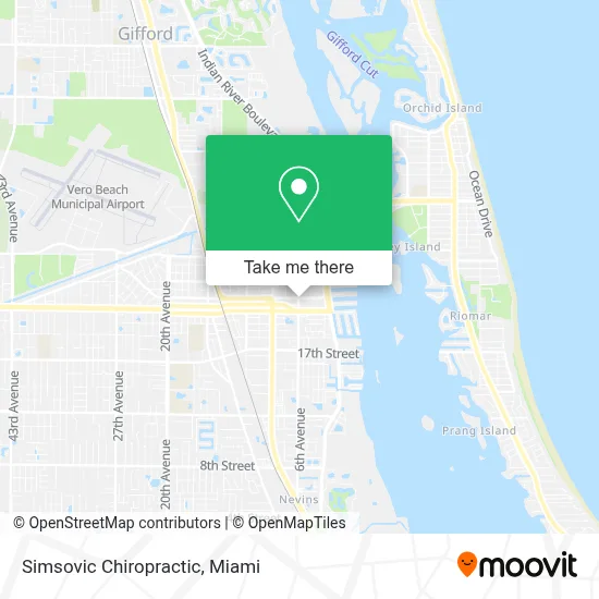Simsovic Chiropractic map