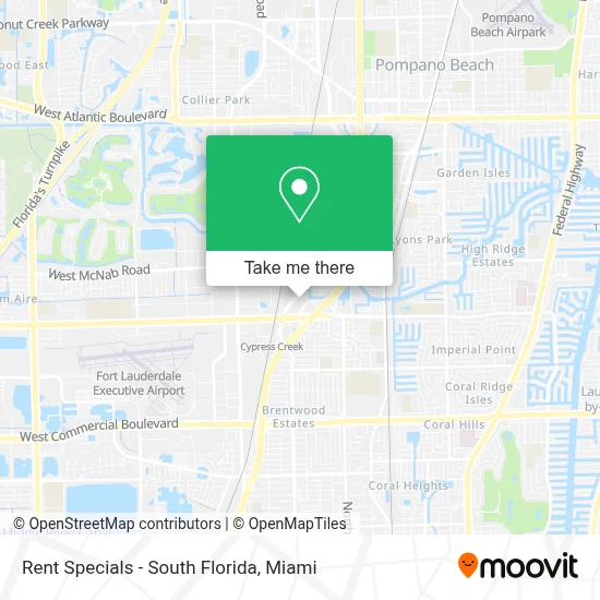 Rent Specials - South Florida map