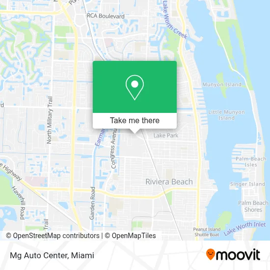 Mg Auto Center map