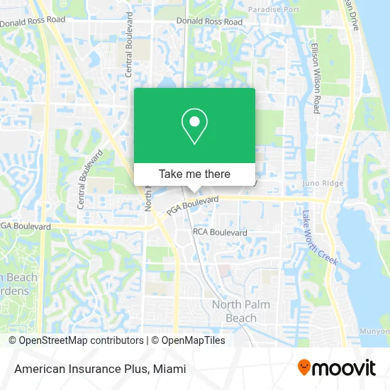 American Insurance Plus map