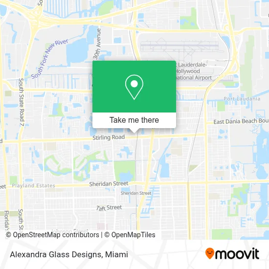 Alexandra Glass Designs map