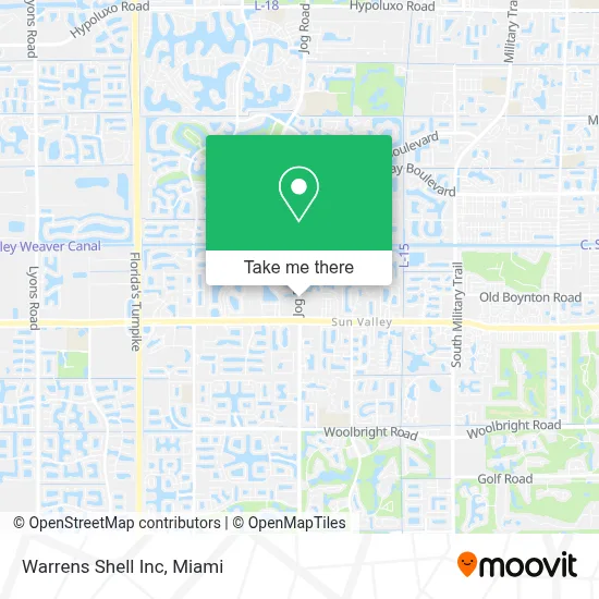 Warrens Shell Inc map