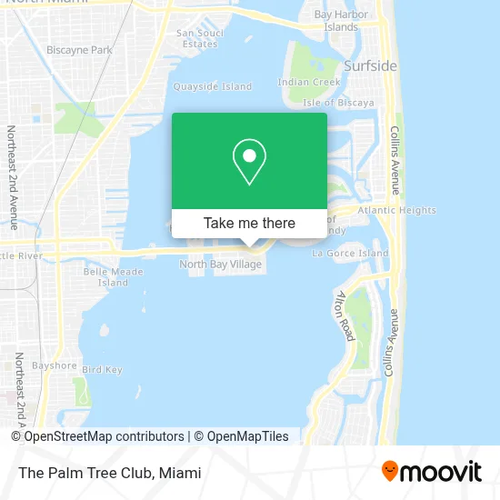 The Palm Tree Club map