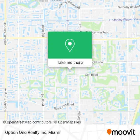 Option One Realty Inc map
