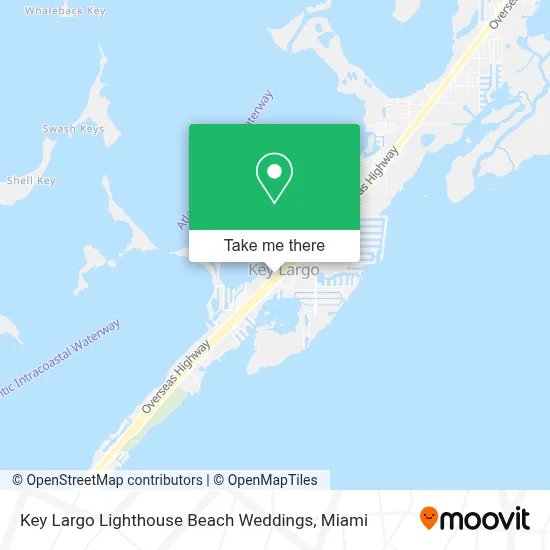 Key Largo Lighthouse Beach Weddings map