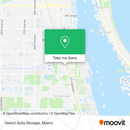 Select Auto Storage map
