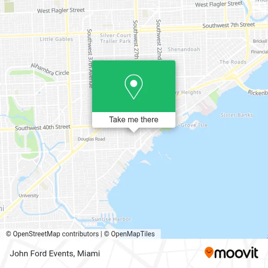 John Ford Events map
