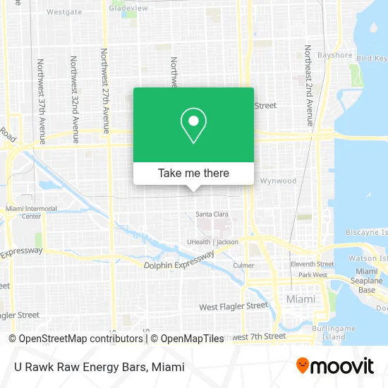 U Rawk Raw Energy Bars map