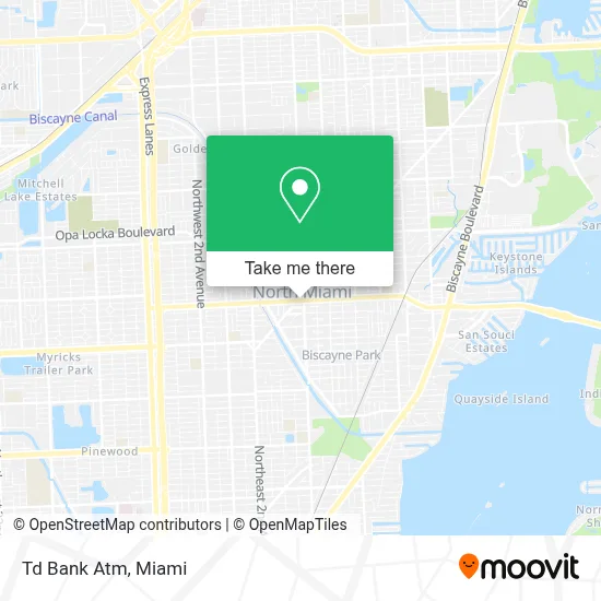Td Bank Atm map