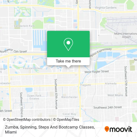 Zumba, Spinning, Steps And Bootcamp Classes map