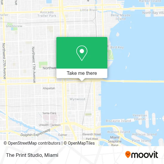 The Print Studio map
