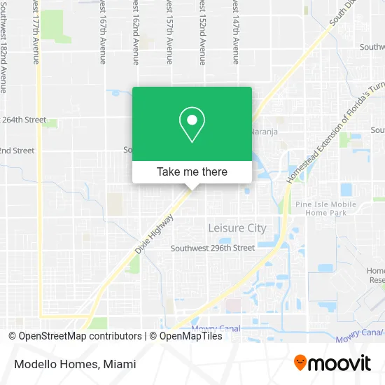 Modello Homes map