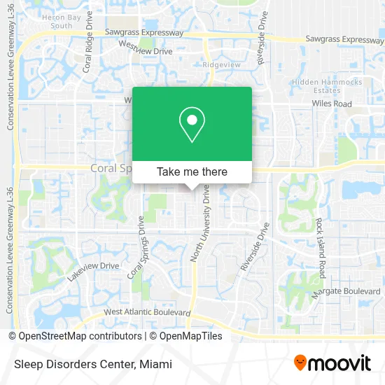 Sleep Disorders Center map