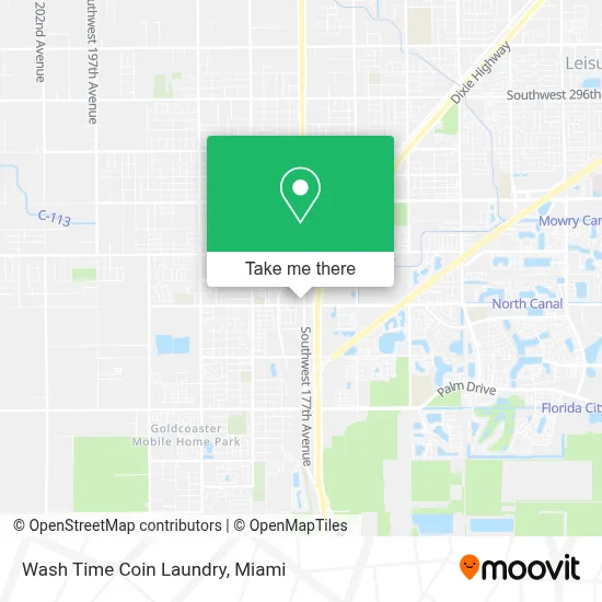 Wash Time Coin Laundry map