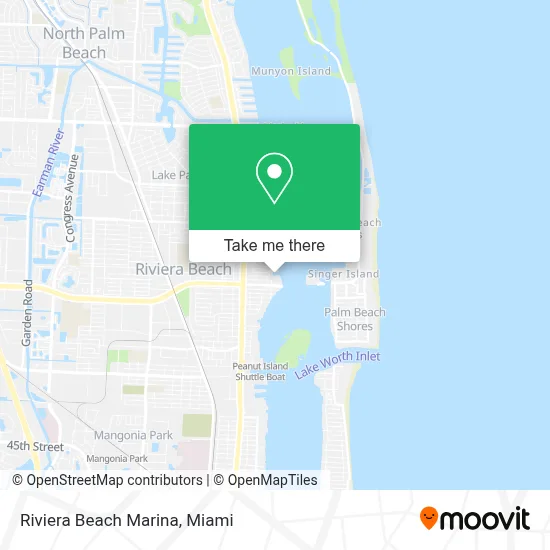 Riviera Beach Marina map