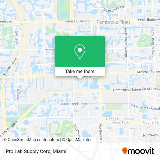 Pro Lab Supply Corp map
