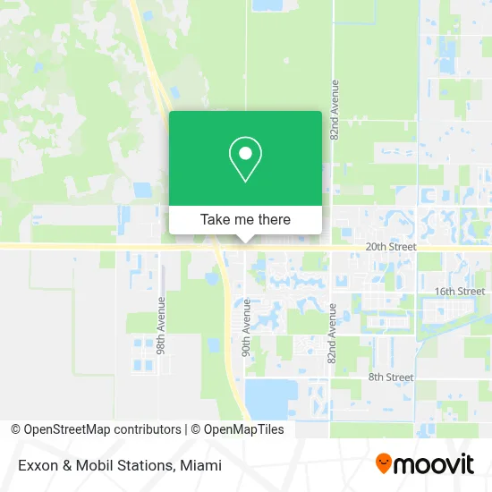 Exxon & Mobil Stations map