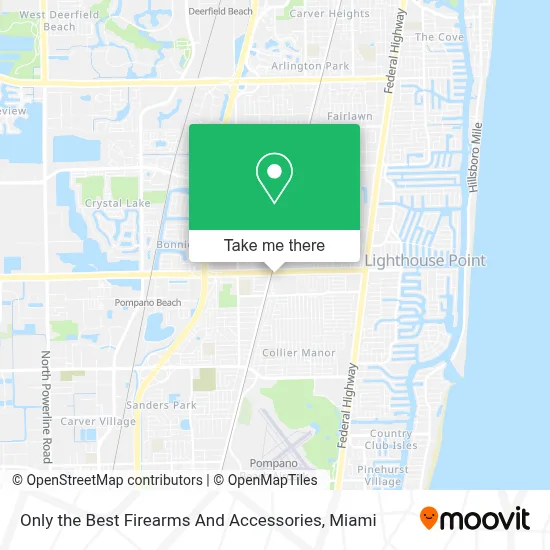 Only the Best Firearms And Accessories map