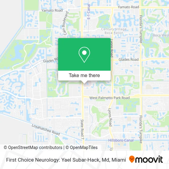 First Choice Neurology: Yael Subar-Hack, Md map