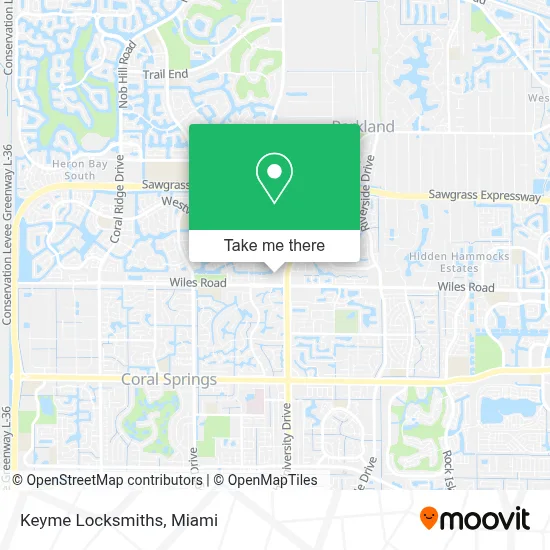 Keyme Locksmiths map