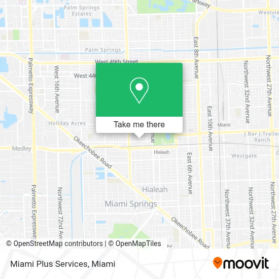 Miami Plus Services map