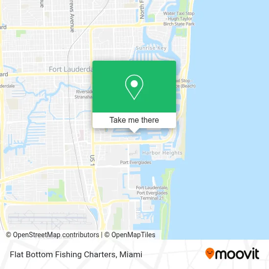 Flat Bottom Fishing Charters map