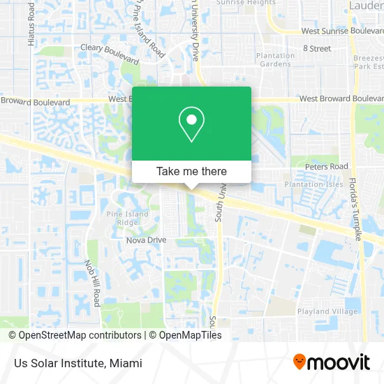 Us Solar Institute map